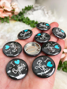 Crystal Lovers Button Pins for Sale